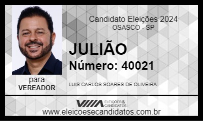 Candidato JULIÃO 2024 - OSASCO - Eleições