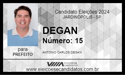 Candidato DEGAN 2024 - JARDINÓPOLIS - Eleições