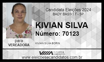 Candidato KIVIAN SILVA 2024 - BADY BASSITT - Eleições