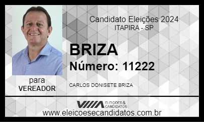 Candidato BRIZA 2024 - ITAPIRA - Eleições