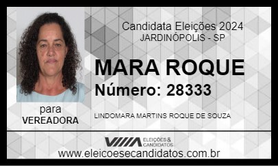 Candidato MARA ROQUE 2024 - JARDINÓPOLIS - Eleições