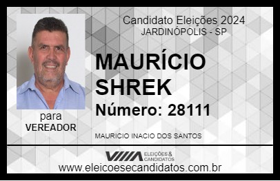 Candidato MAURÍCIO SHREK 2024 - JARDINÓPOLIS - Eleições