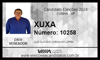 Candidato XUXA 2024 - CUNHA - Eleições