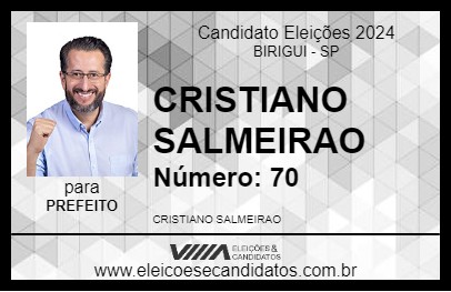 Candidato CRISTIANO SALMEIRAO 2024 - BIRIGUI - Eleições