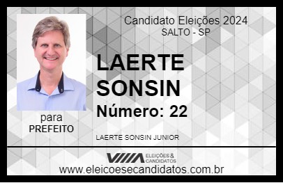 Candidato LAERTE SONSIN 2024 - SALTO - Eleições