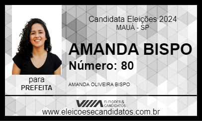 Candidato AMANDA BISPO 2024 - MAUÁ - Eleições