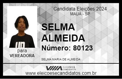 Candidato SELMA ALMEIDA 2024 - MAUÁ - Eleições