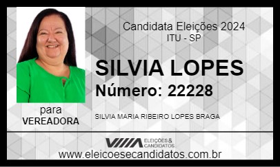 Candidato SILVIA LOPES 2024 - ITU - Eleições