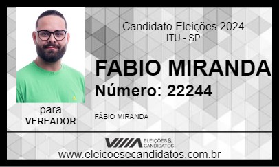 Candidato FABIO MIRANDA 2024 - ITU - Eleições