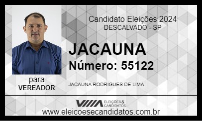 Candidato JACAUNA 2024 - DESCALVADO - Eleições