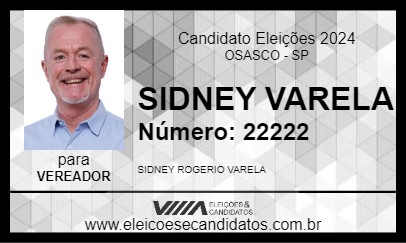 Candidato SIDNEY VARELA 2024 - OSASCO - Eleições