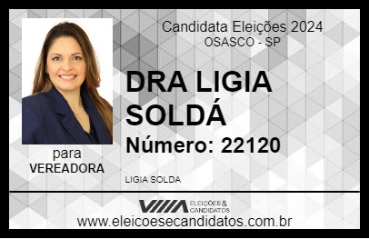 Candidato DRA LIGIA SOLDÁ 2024 - OSASCO - Eleições