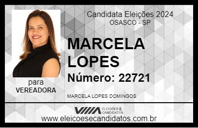 Candidato MARCELA LOPES 2024 - OSASCO - Eleições