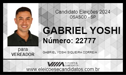 Candidato GABRIEL YOSHI 2024 - OSASCO - Eleições