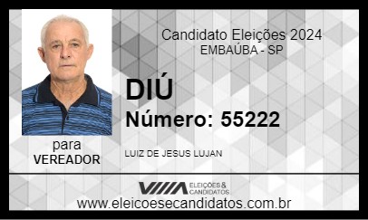 Candidato DIÚ 2024 - EMBAÚBA - Eleições