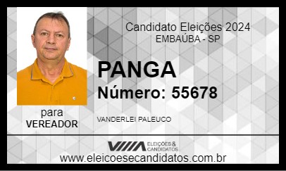 Candidato PANGA 2024 - EMBAÚBA - Eleições