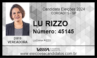 Candidato LU RIZZO 2024 - COROADOS - Eleições