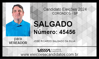 Candidato SALGADO 2024 - COROADOS - Eleições