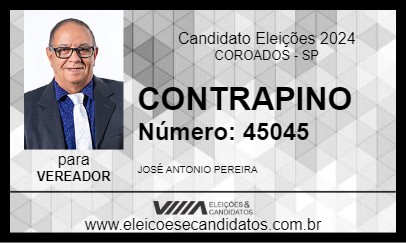 Candidato CONTRAPINO 2024 - COROADOS - Eleições