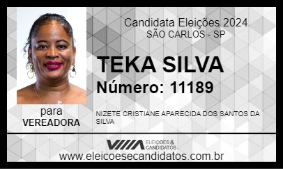 Candidato TEKA SILVA 2024 - SÃO CARLOS - Eleições