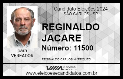 Candidato REGINALDO JACARE 2024 - SÃO CARLOS - Eleições