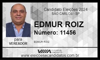 Candidato EDMUR ROIZ 2024 - SÃO CARLOS - Eleições