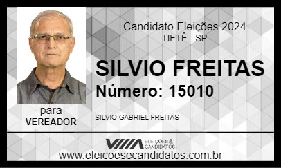 Candidato SILVIO FREITAS 2024 - TIETÊ - Eleições