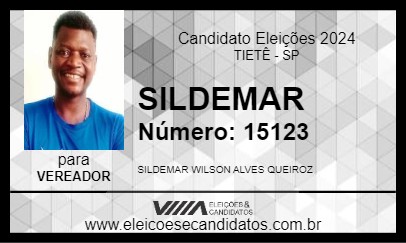 Candidato SILDEMAR 2024 - TIETÊ - Eleições