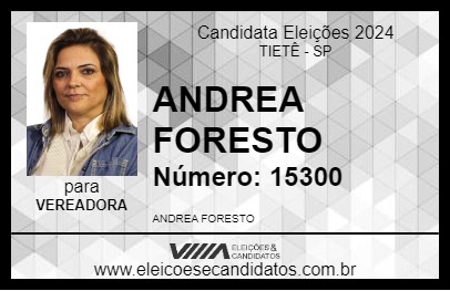 Candidato ANDREA FORESTO 2024 - TIETÊ - Eleições