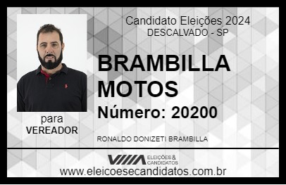 Candidato BRAMBILLA MOTOS 2024 - DESCALVADO - Eleições