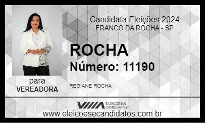 Candidato ROCHA 2024 - FRANCO DA ROCHA - Eleições