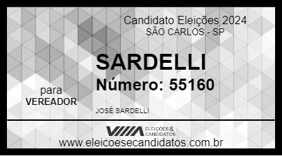 Candidato SARDELLI 2024 - SÃO CARLOS - Eleições