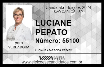 Candidato LUCIANE PEPATO 2024 - SÃO CARLOS - Eleições