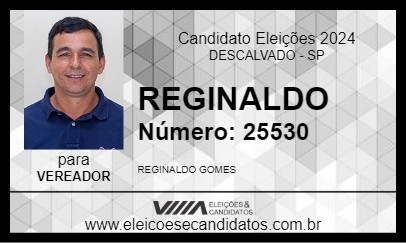 Candidato REGINALDO 2024 - DESCALVADO - Eleições