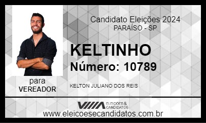 Candidato KELTINHO 2024 - PARAÍSO - Eleições