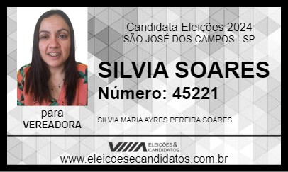 Candidato SILVIA SOARES 2024 - SÃO JOSÉ DOS CAMPOS - Eleições