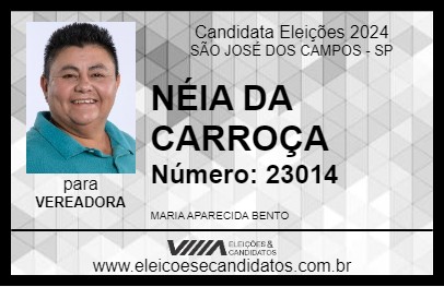 Candidato NÉIA DA CARROÇA 2024 - SÃO JOSÉ DOS CAMPOS - Eleições