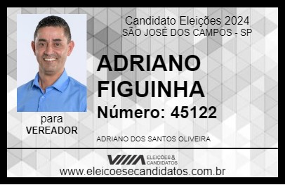 Candidato ADRIANO FIGUINHA 2024 - SÃO JOSÉ DOS CAMPOS - Eleições