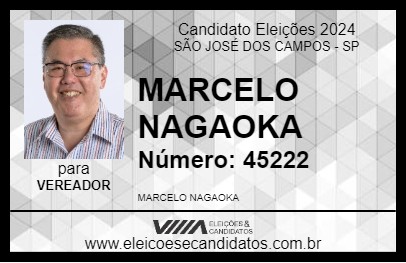 Candidato MARCELO NAGAOKA 2024 - SÃO JOSÉ DOS CAMPOS - Eleições