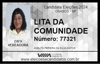 Candidato LITA DA COMUNIDADE 2024 - OSASCO - Eleições