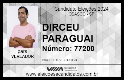 Candidato DIRCEU PARAGUAI 2024 - OSASCO - Eleições