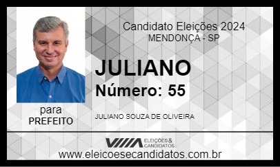 Candidato JULIANO 2024 - MENDONÇA - Eleições