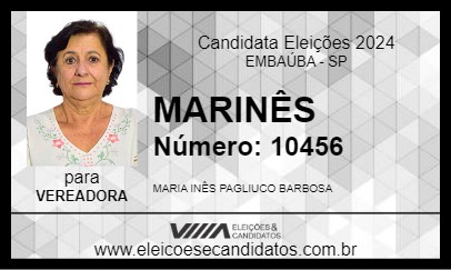 Candidato MARINÊS 2024 - EMBAÚBA - Eleições