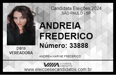 Candidato ANDREIA FREDERICO 2024 - SÃO PAULO - Eleições