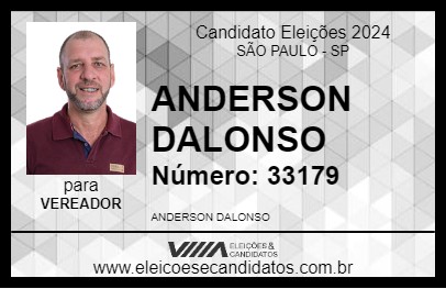 Candidato ANDERSON DALONSO 2024 - SÃO PAULO - Eleições