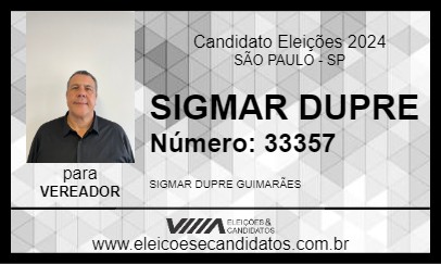 Candidato SIGMAR DUPRE 2024 - SÃO PAULO - Eleições