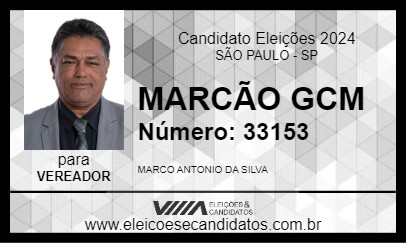 Candidato MARCÃO GCM 2024 - SÃO PAULO - Eleições