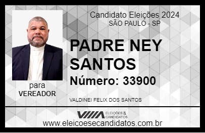 Candidato PADRE NEY SANTOS 2024 - SÃO PAULO - Eleições