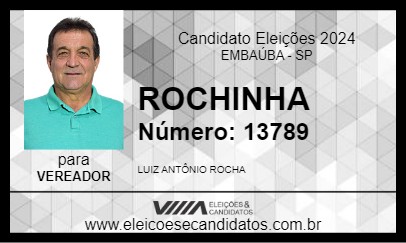 Candidato ROCHINHA 2024 - EMBAÚBA - Eleições