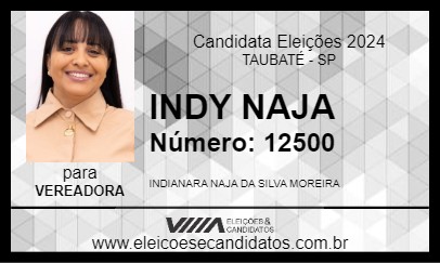 Candidato INDY NAJA 2024 - TAUBATÉ - Eleições